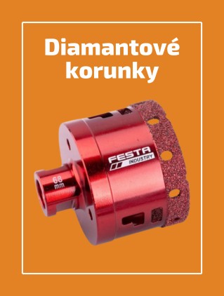 Vykružovací diamantové korunky